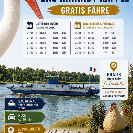 Le Poulailler Europapark & Rulantica Nur 6 Km, Haus Mit Privatpool Ruhig Rhinau